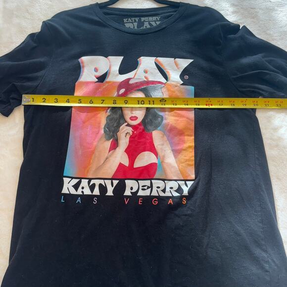 Katy Perry Unisex Black Graphic 100% Cotton Short Sleeve T Shirt Size L PLAY - Picture 6 of 7